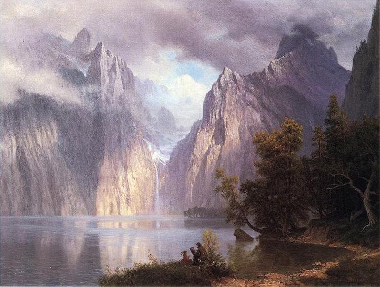 Albert Bierstadt Scene in the Sierra Nevada